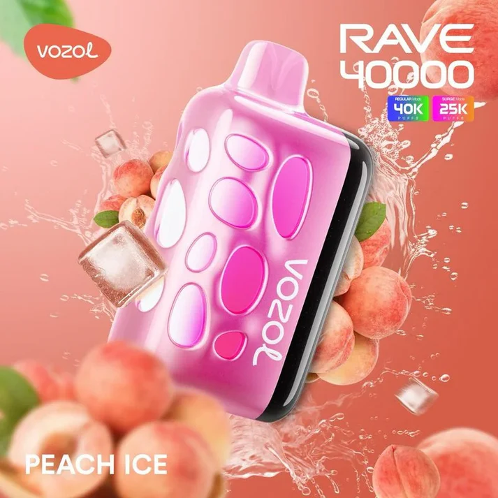 vozol-rave-40000-peach-ice vozol rave 40000 peach ice